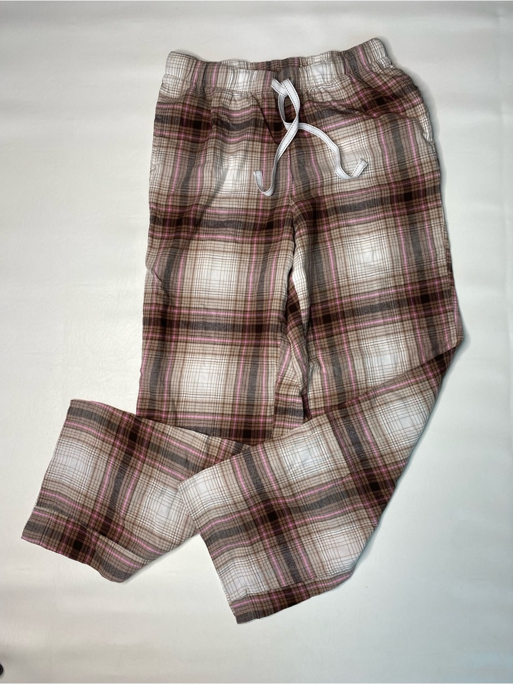 Joyspun Plaid Pink and Brown Lounge Pants